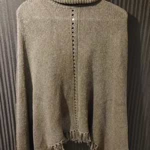 Central Park West cashmere poncho